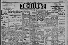 En la rejión del salitre. El actual movimiento. Las peticiones de los obreros. Un estudio de El Chileno. Necesidades morales y materiales. Las bases de la armonía