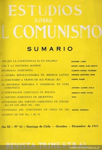 Estudios sobre el comunismo : n° 42, octubre-diciembre de 1963