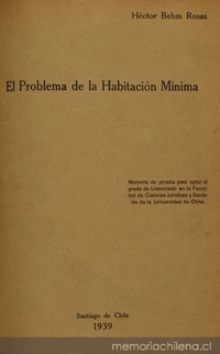 Planteamiento del problema de la vivienda ; Aspecto social del problema de la vivienda