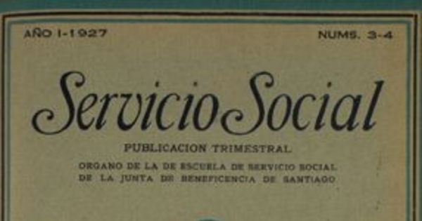 El servicio social en la protección del escolar