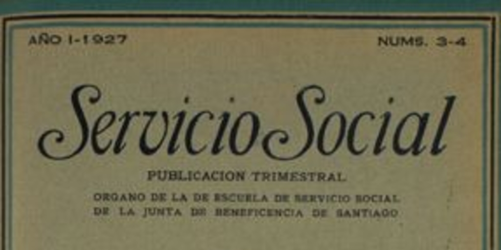 El servicio social en la protección del escolar