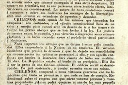 Chilenos. Está próximo el día en que debe decidirse de la suerte de la patria. El ex-general Prieto ... diciembre 10 de 1829