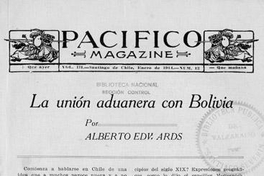 La unión aduanera con Bolivia