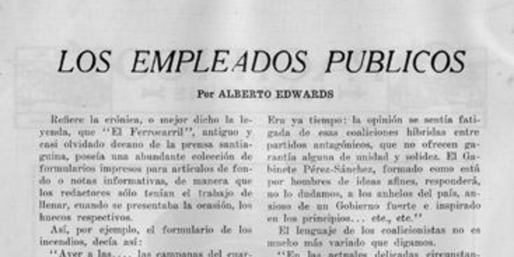 Los empleados públicos