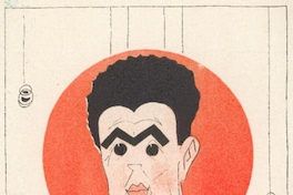 Caricatura de Alberto Edwards, 1912