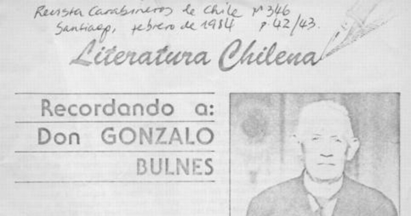 Recordando a don Gonzalo Bulnes