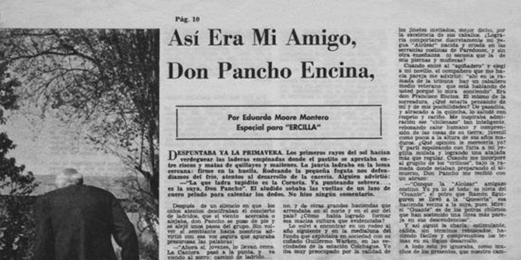 Así era mi amigo Don Pancho Encina