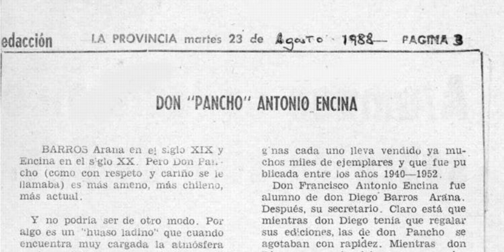 Don "Pancho" Antonio Encina