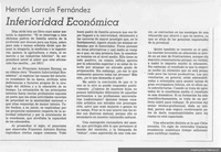 Inferioridad económica