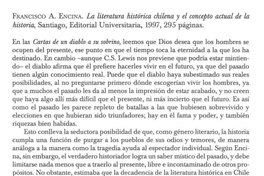 Francisco A. Enciona : la literatura histórica chilena y el concepto actual de la historia