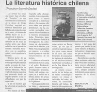 La literatura histórica chilena