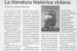 La literatura histórica chilena