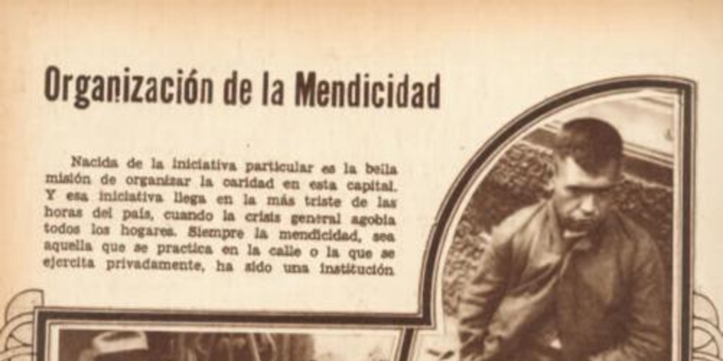 Organización de la mendicidad