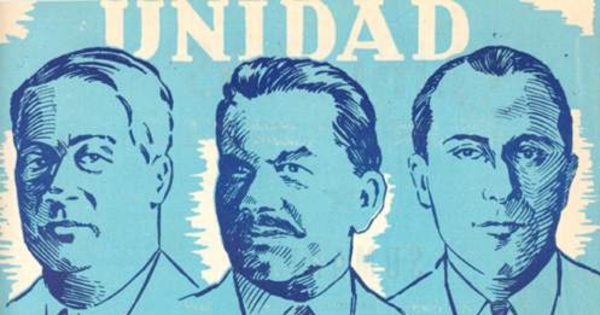 Luis Emilio Recabarren, Pedro Aguirre Cerda, Eugenio Matte.