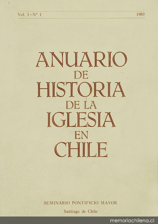 Anuario de historia de la Iglesia en Chile : n° 1