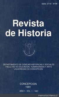 Revista de historia : n° 1, 1991