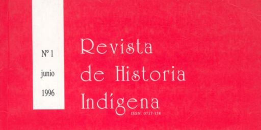 Revista de historia indígena : n° 1, junio, 1996