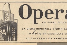 Opera : en papel dulce