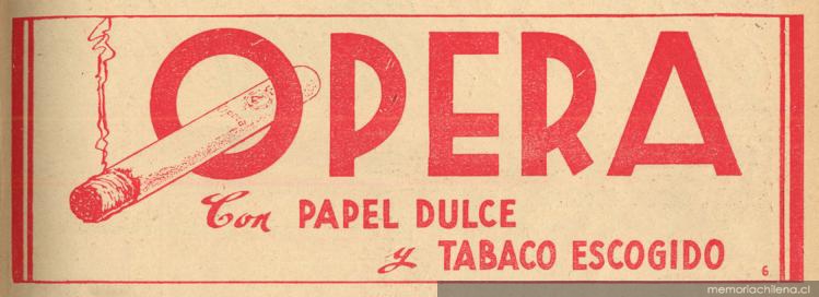 Opera : con papel dulce y tabaco escogido