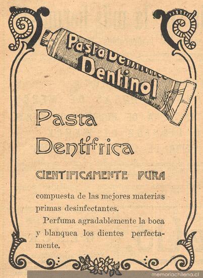 Dentinol : pasta dentífrica : científicamente pura