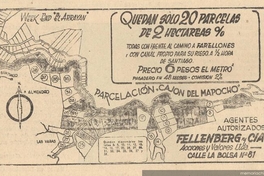 Parcelación Cajón del Mapocho : Fellenberg y Cía.