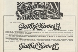 Gran liquidación de febrero : Gath y Chaves