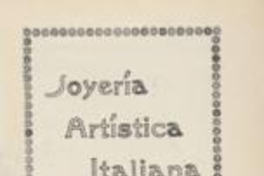 Joyería artística italiana : Molina y Orlandini