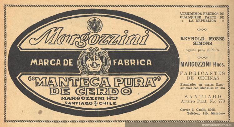 Margozzini, manteca pura de cerdo