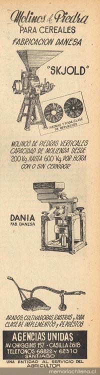 Molinos de piedra para cereales : fabricación danesa