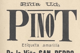 Pida Ud. Pinot de la Viña San Pedro