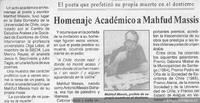 Homenaje académico a Mahfud Massis