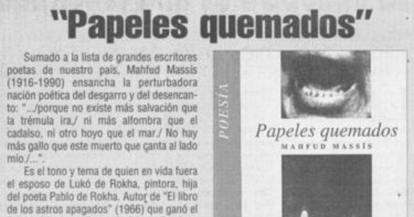 Papeles quemados