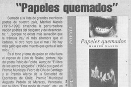 Papeles quemados