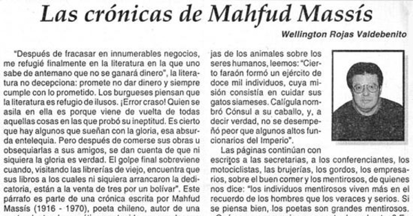 Las crónicas de Mahfud Massis