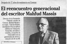 El reencuentro generacional del escritor Mahfud Massis