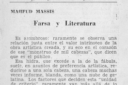 Farsa y literatura