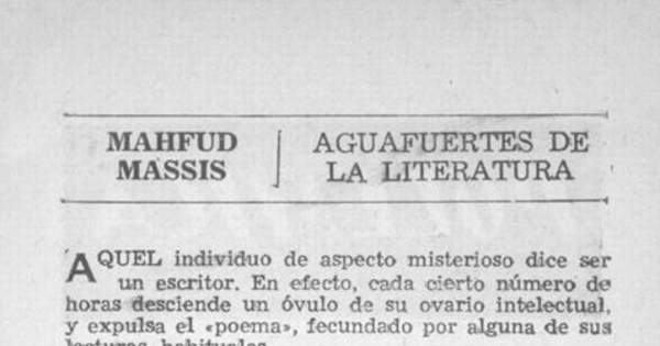 Aguafuertes de la literatura