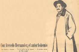 Con Acevedo Hernández, el autor bohemio