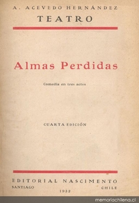 Almas perdidas : comedia en tres actos