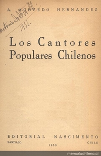 Los cantores populares chilenos