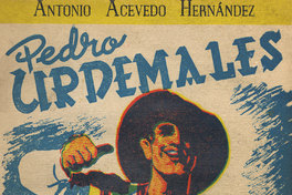 Portada de Pedro Urdemales : novela