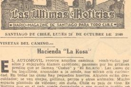 Viñetas del camino : Hacienda "La Rosa"