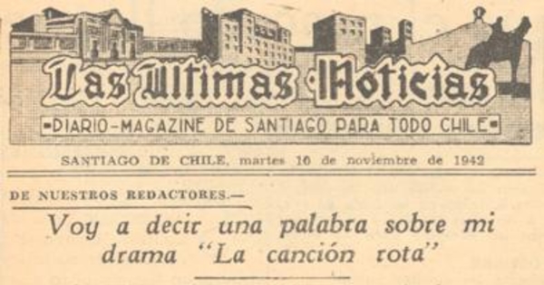 Voy a decir una palabra sobre mi drama "La canción rota"