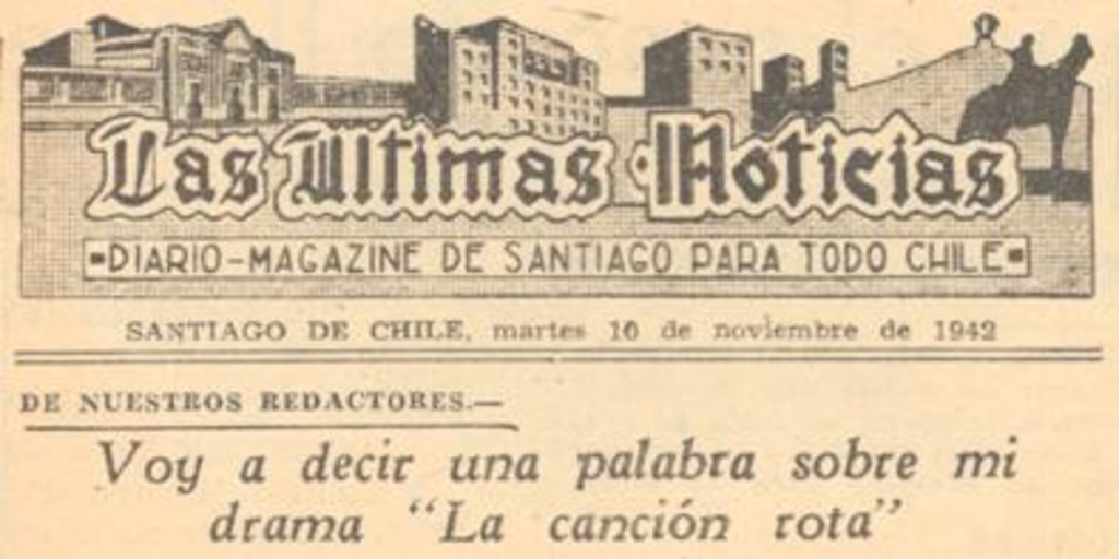 Voy a decir una palabra sobre mi drama "La canción rota"