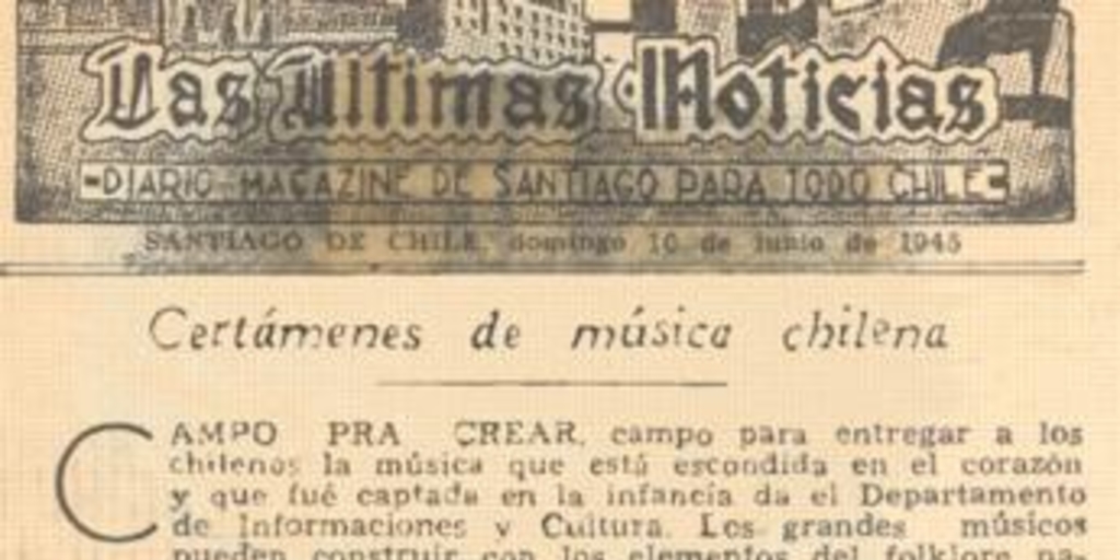 Certámenes de música chilena