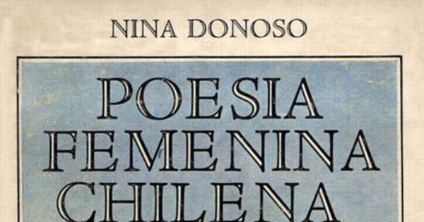 Antología de la poesía femenina chilena