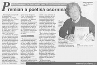 Premian a poetisa osornina