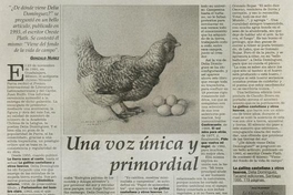 Una voz única y primordial