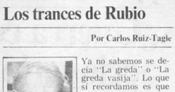 Los trances de Rubio