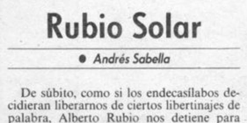 Rubio Solar